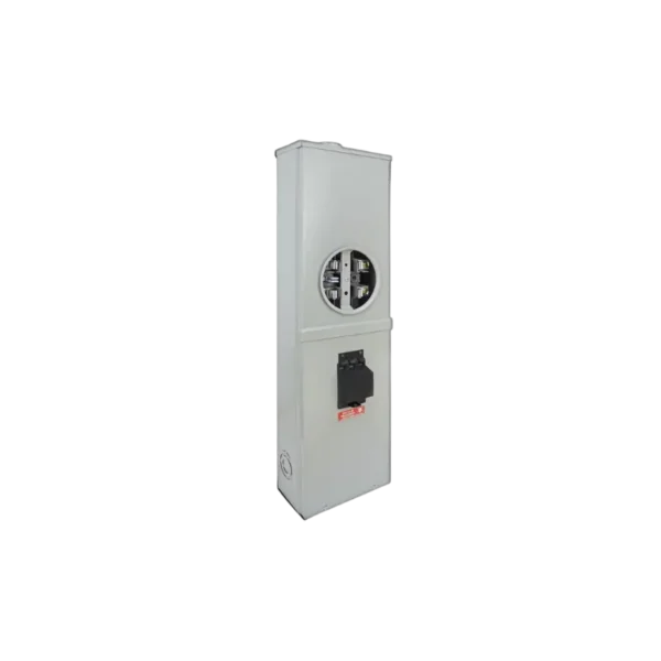 BASE PARA WATTHORÍMETRO MONOFÁSICO 5 TERMINALES 200 AMP. CON ESPACIO PARA INTERRUPTOR PRINCIPALBMI-5-200A