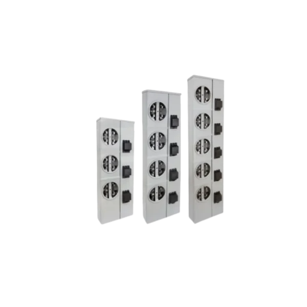 BASE PARA WATTHORÍMETRO MONOFÁSICO 5 TERMINALES PARA 3, 4, Y 5 SERVICIOS.BMI-53-100 BMI-54-100 BMI-55-100